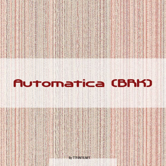 Automatica (BRK) example